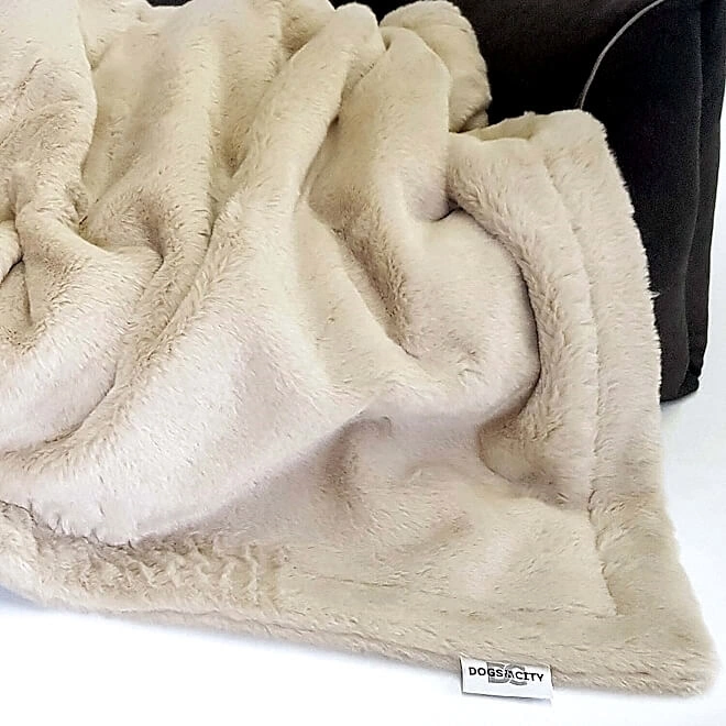 Dog Blanket Plaid Fake Fur
